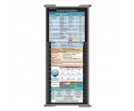 Trifold WhiteCoat Clipboard® - Silver Critical Care Edition